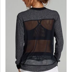 [chichi active] PIA mesh open back sweatshirt #2